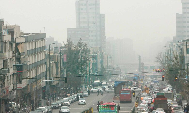 کیفیت هوای تهران برای گروه های حساس آلوده است
