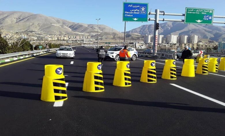 جاده چالوس جمعه یکطرفه می شود