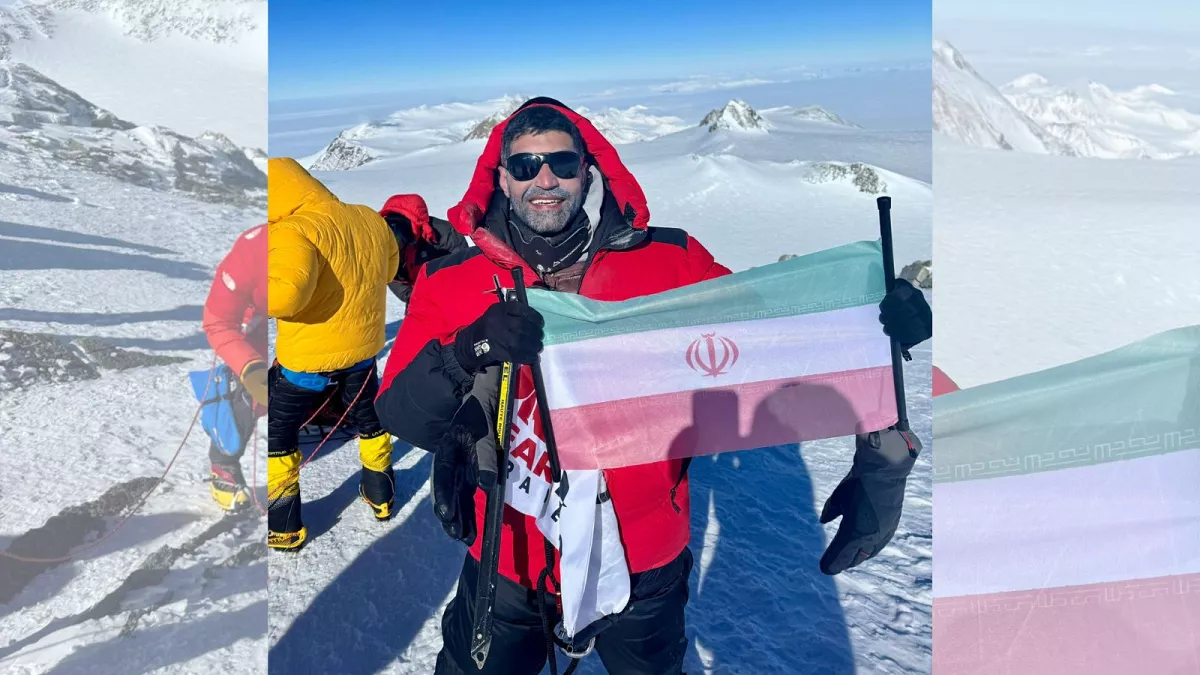 دومین ایرانی که موفق شد به بلندترین قله قطب جنوب صعود کند
