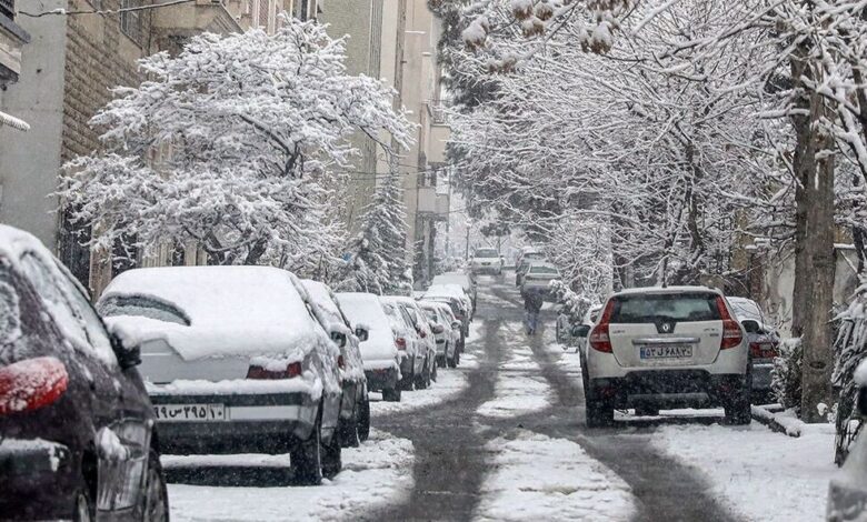 دمای هوای تهران از یکشنبه صفر درجه میشود