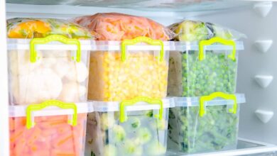 مواد غذایی را به روش صحیح فریز کنید