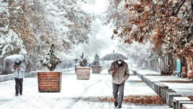 کولاک برف و سرما در راه تهران