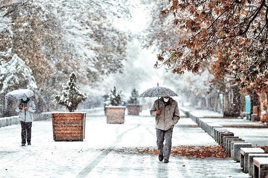 کولاک برف و سرما در راه تهران