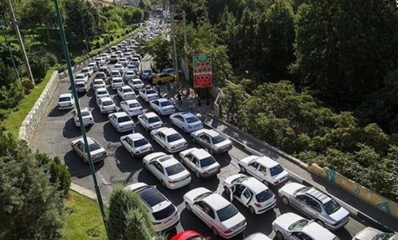 ترافیک سنگین در جاده چالوس و آزاد راه تهران_شمال