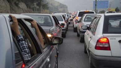 ترافیک در جاده کندوان قفل شد