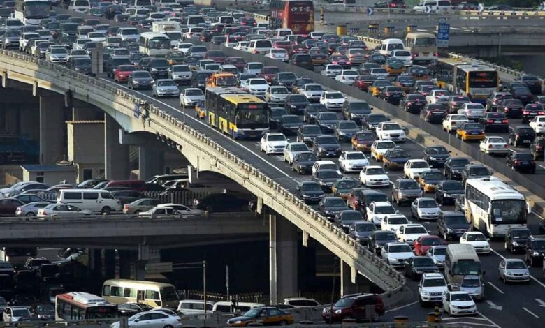 ترافیک سنگین در مسیرهای ورودی به تهران