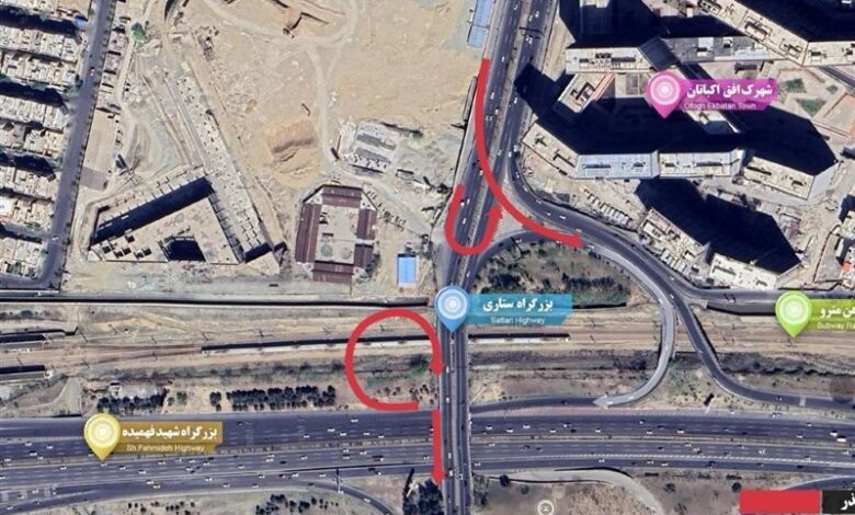 احداث پل جدید در آزادراه تهران ـ کرج