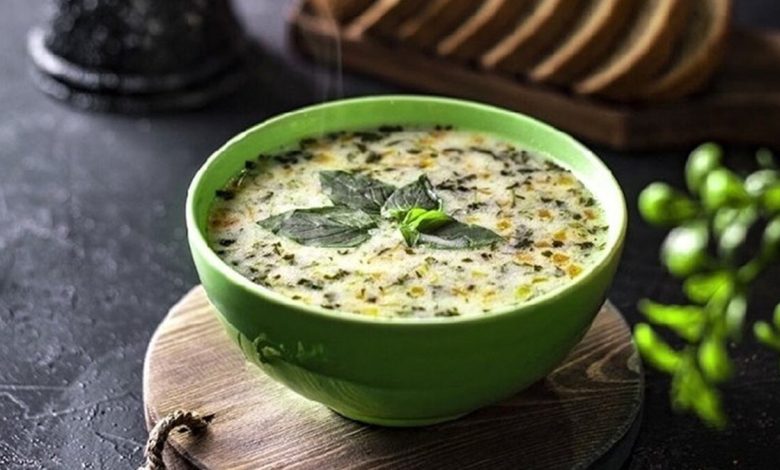 سوپ گشنیز تبریزی