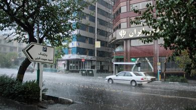 پیش‌بینی بارش شدید تهران