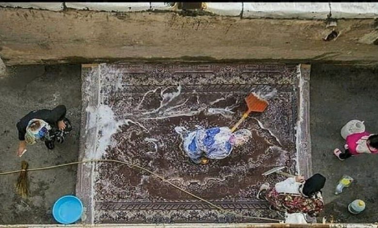 قتل شستن فرش