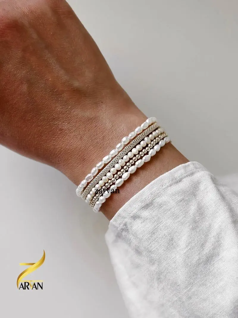 مدل جدید دستبند مرواریدی ترند امسال