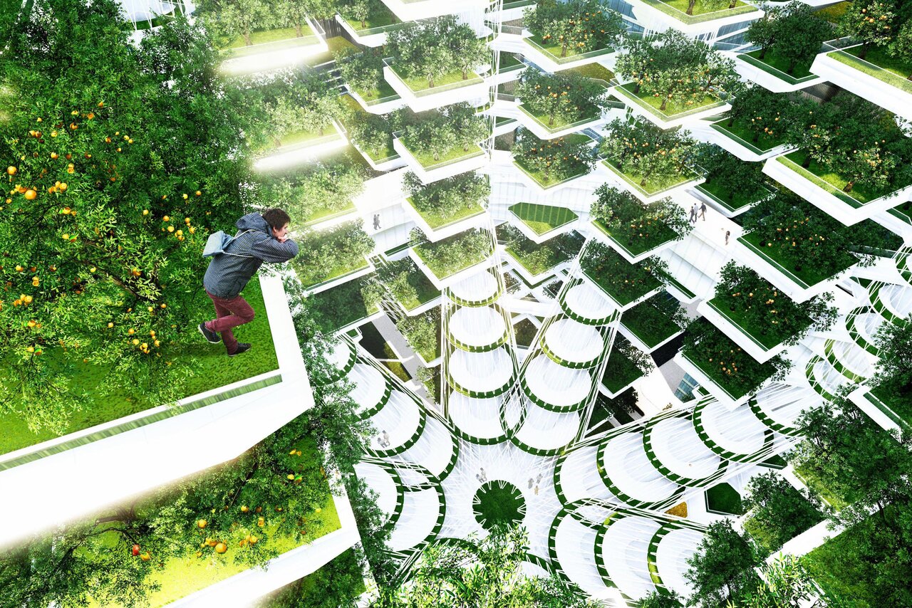 تنوع در فضای عمومی با گلخانه‌های شهری