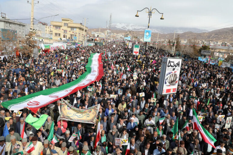 خروش پایتخت طبیعت در حمایت از ایران جان به روایت تصویر