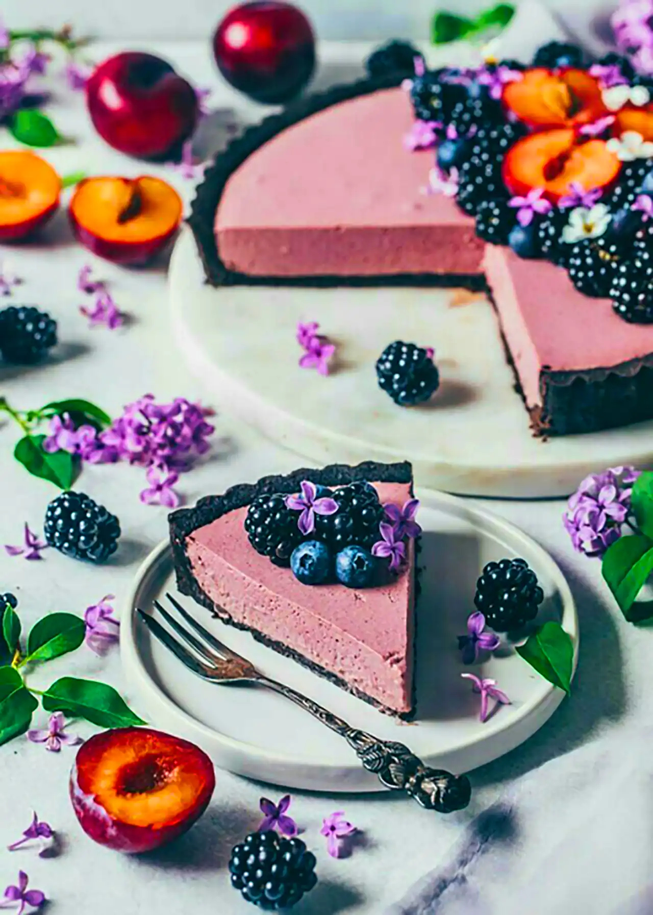 دسر با دیزاین بلوبری