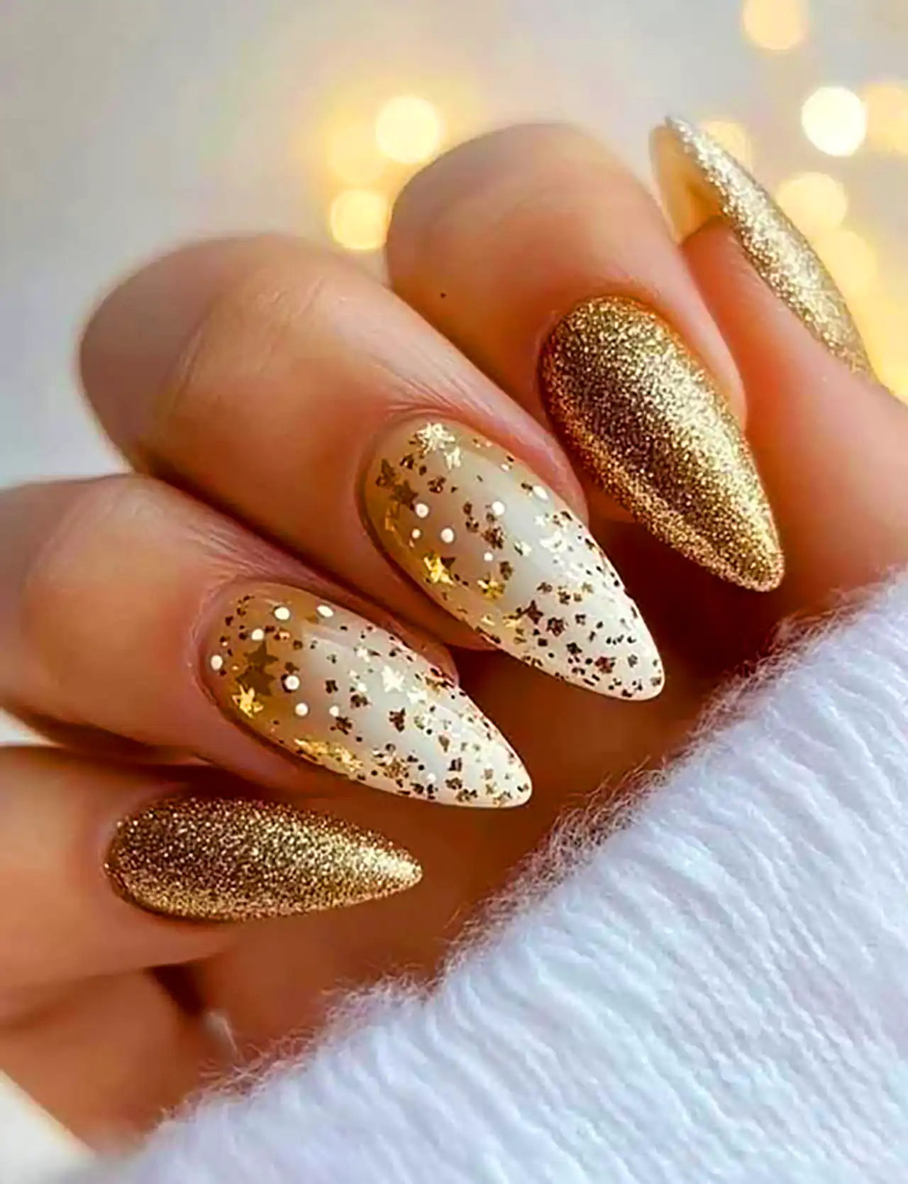 دیزاین ناخن آینه ای شیک