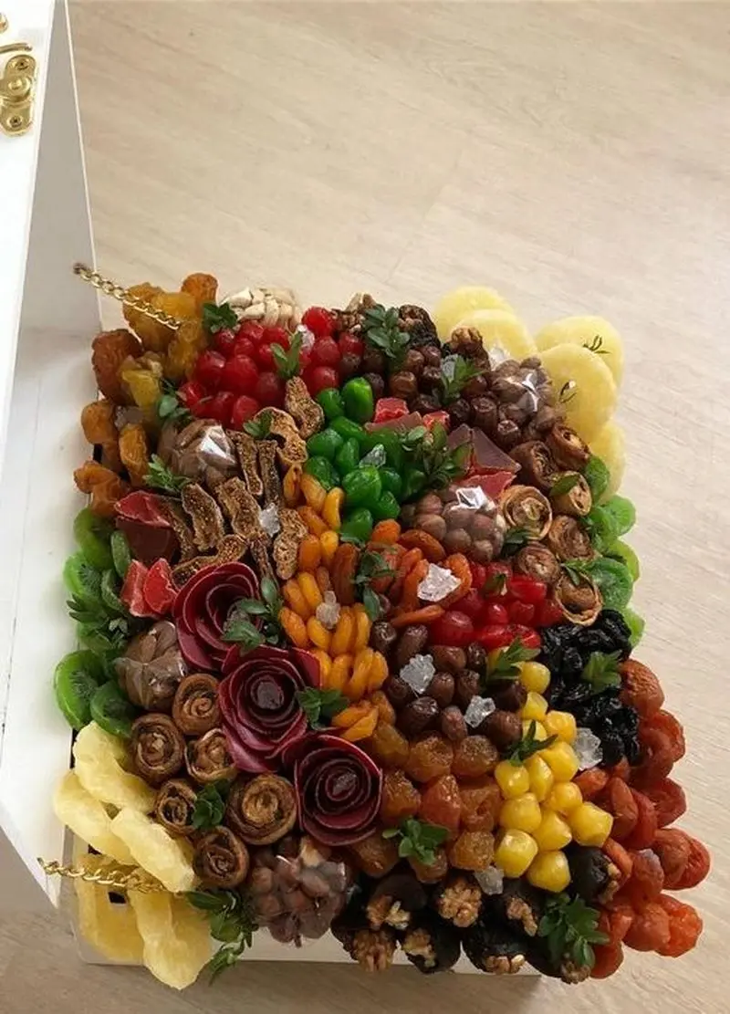 تزیین آجیل، میوه خشک و خشکبار عروس برای نوروز 1405