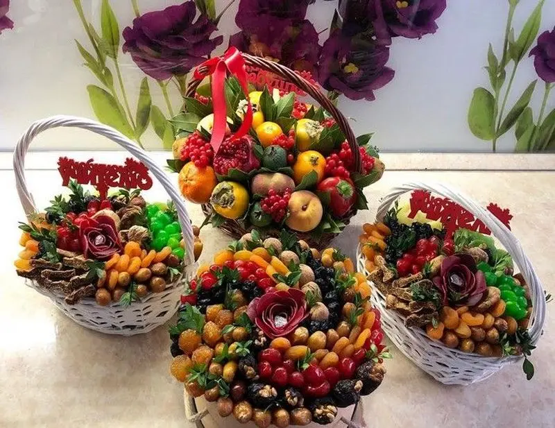 تزیین آجیل، میوه خشک و خشکبار عروس برای نوروز 1405