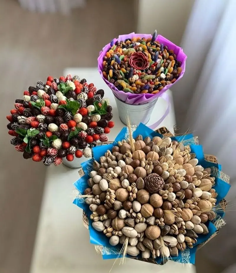 تزیین آجیل، میوه خشک و خشکبار عروس برای نوروز 1405