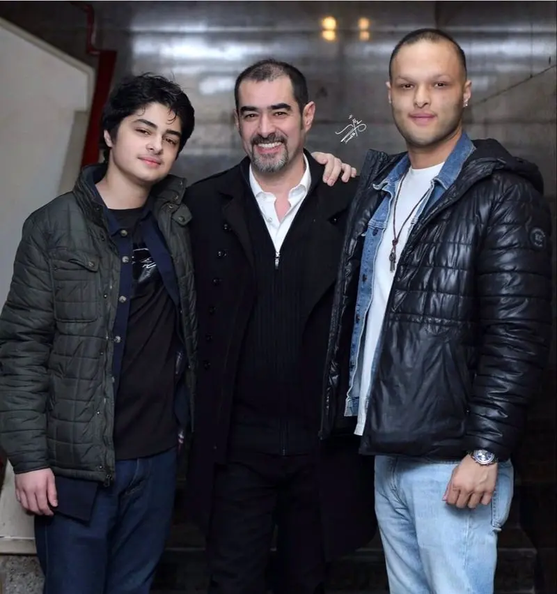  شهاب حسینی به همراه پسرانش