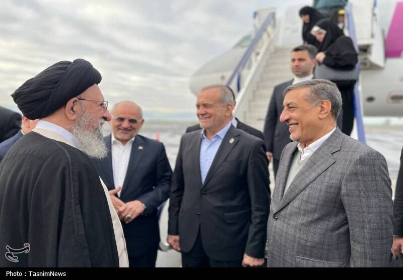 عکس/ ورود مسعود پزشکیان به گلستان