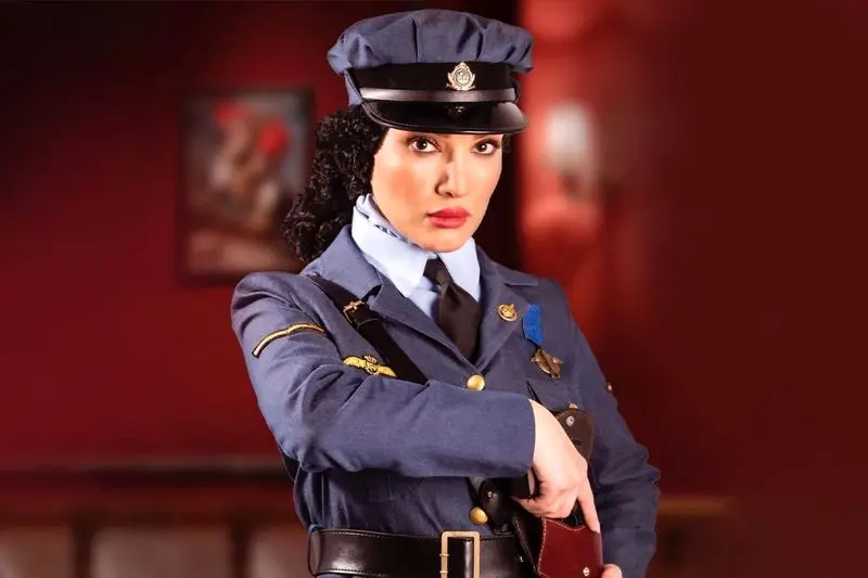 متین ستوده در لباس افسری