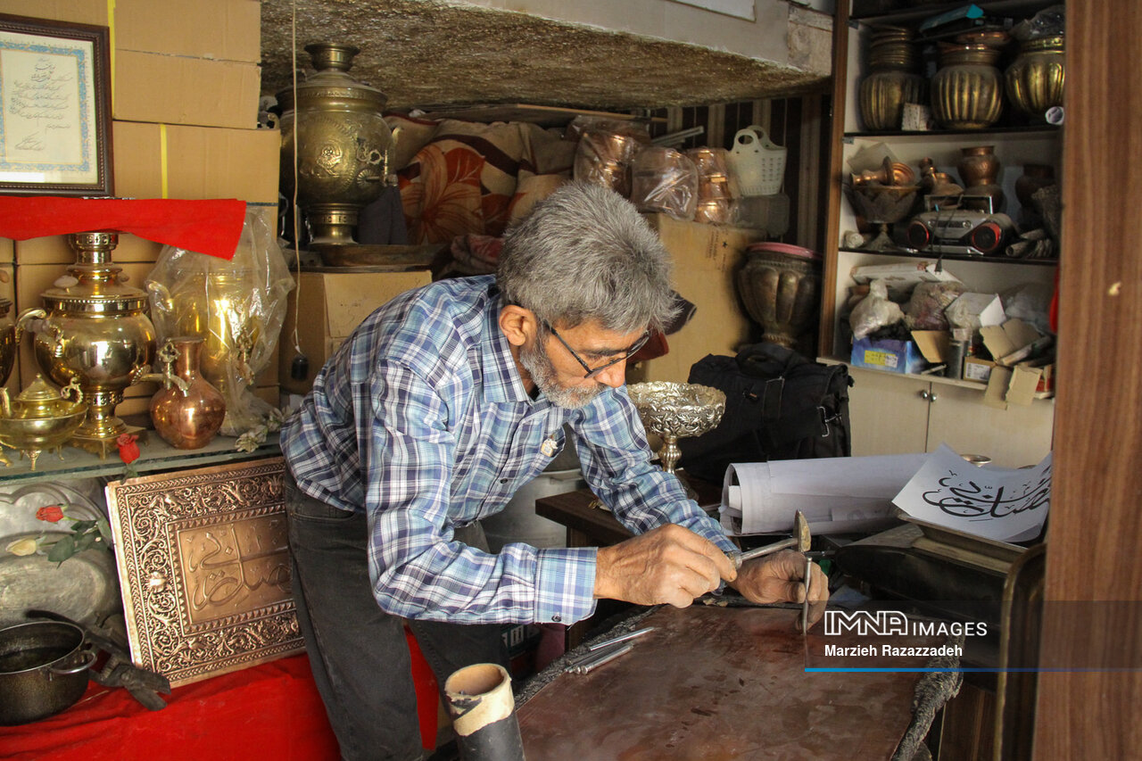قلم‌زنی؛ حکاکی اندیشه و قدرت بر فلز در تاریخ هنر ایران