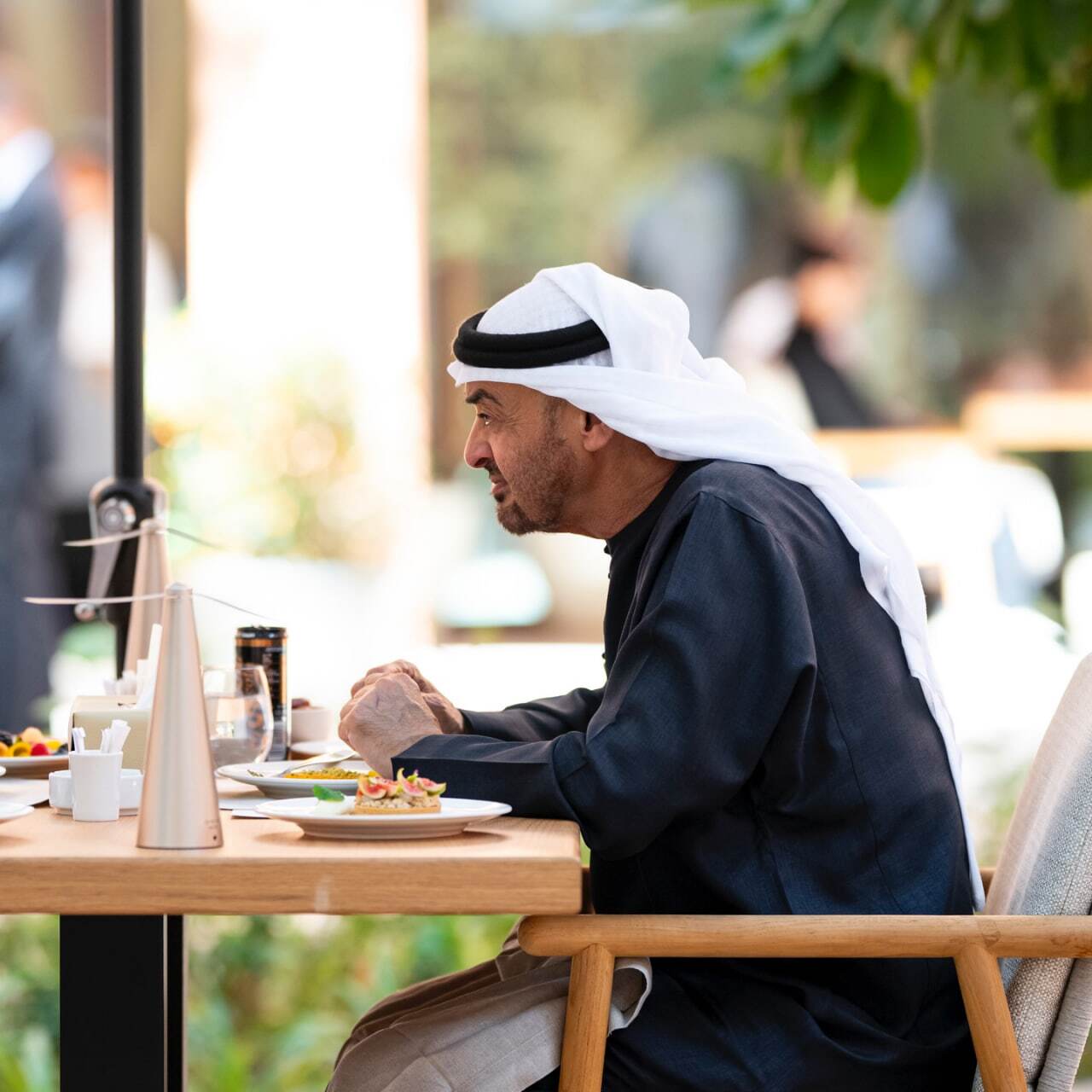 ناهار رئیس دولت امارات برای رئیس جمهوری مصر