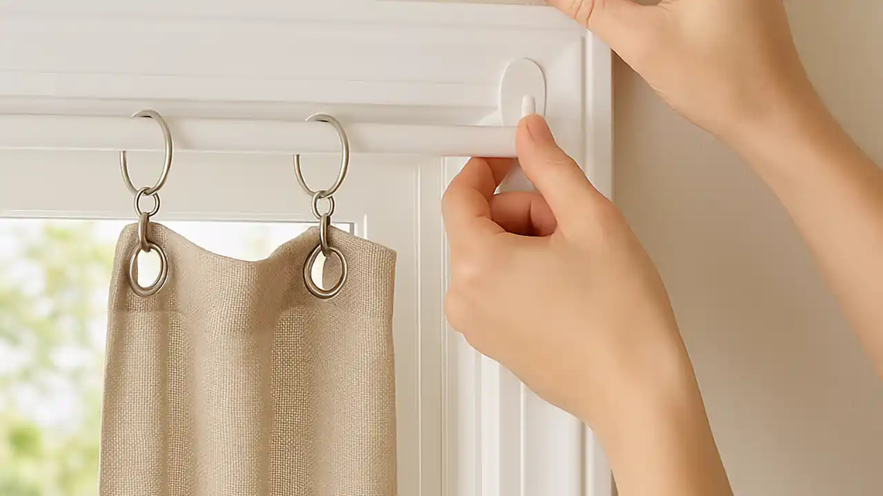 چگونه پرده را بدون چوب پرده نصب کنیم