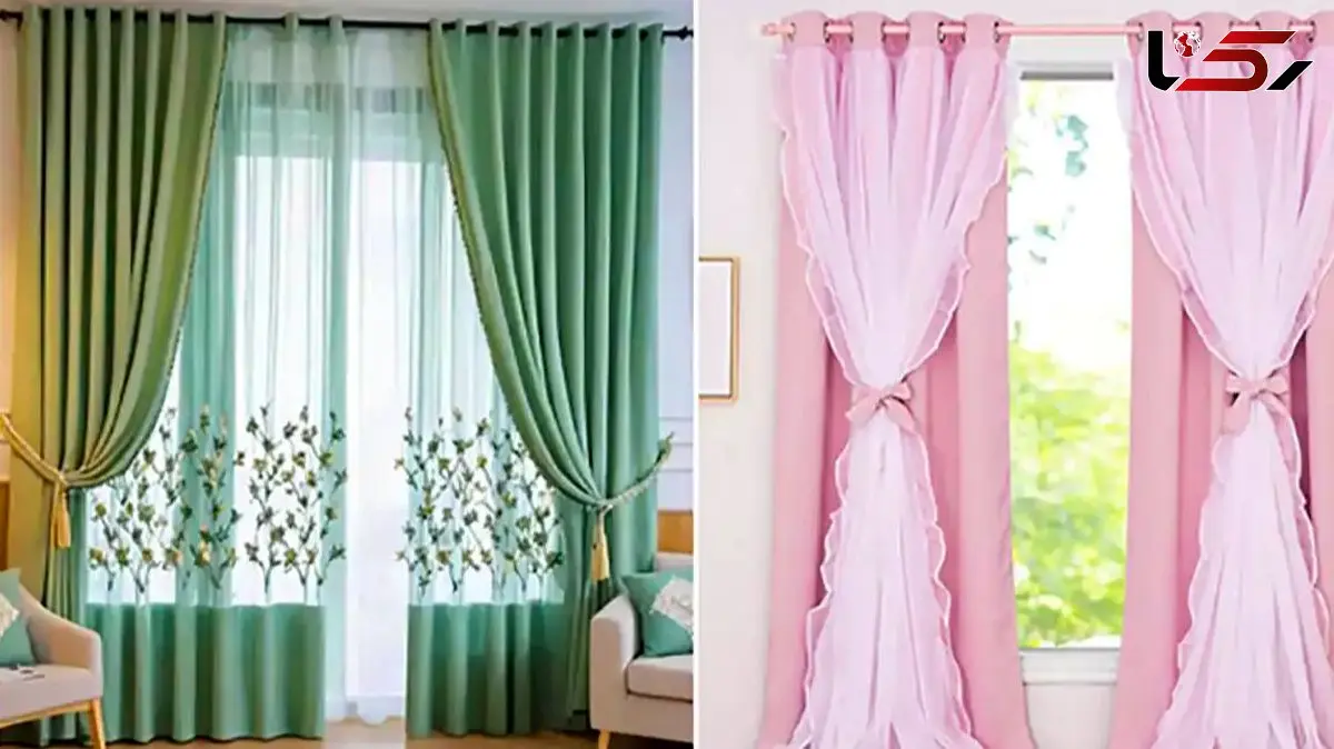 پرده رنگی اتاق خواب با پارچه های طبیعی؛ 15مدل شیک و آسان برای انتخاب