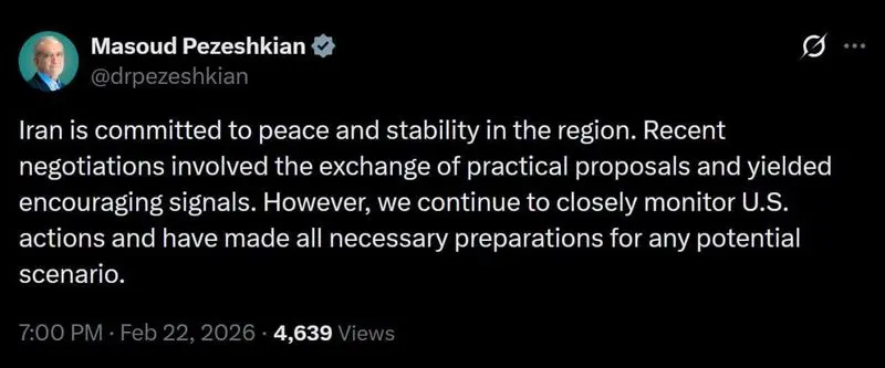 توییت پزشکیان