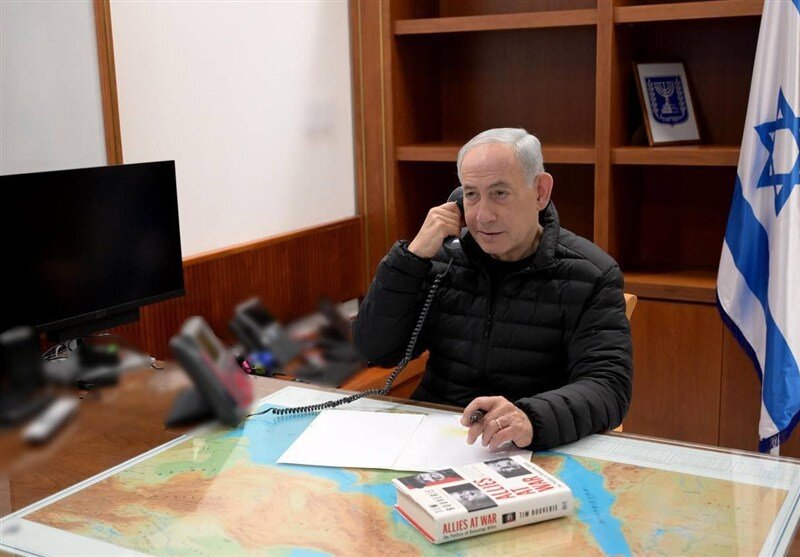 گفتگوی تلفنی نتانیاهو با ترامپ از مخفیگاه + عکس